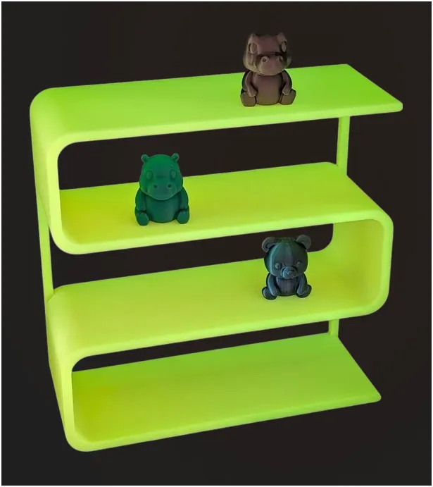 Parametric Modern Stand for Figurines and gadgets view 3