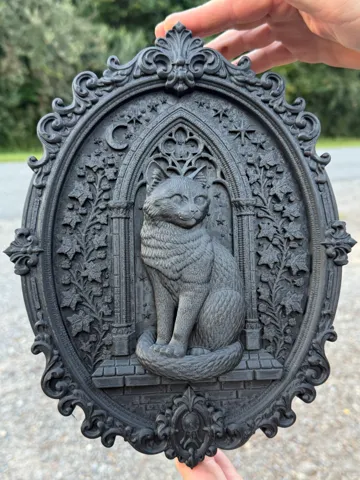 Marco decorativo: Victorian Cat in Window Frame — vista de referencia 2