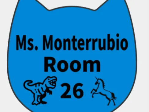 Classroom Door Sign