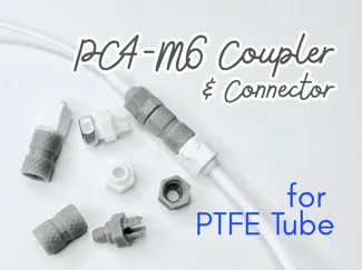 PC4-M6 coupler & connector for PTFE tubes - 1.5g!