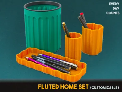 Fluted Home Decor Set (Customizable)