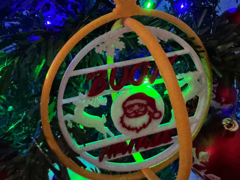 PALLA NATALE CON RENNE