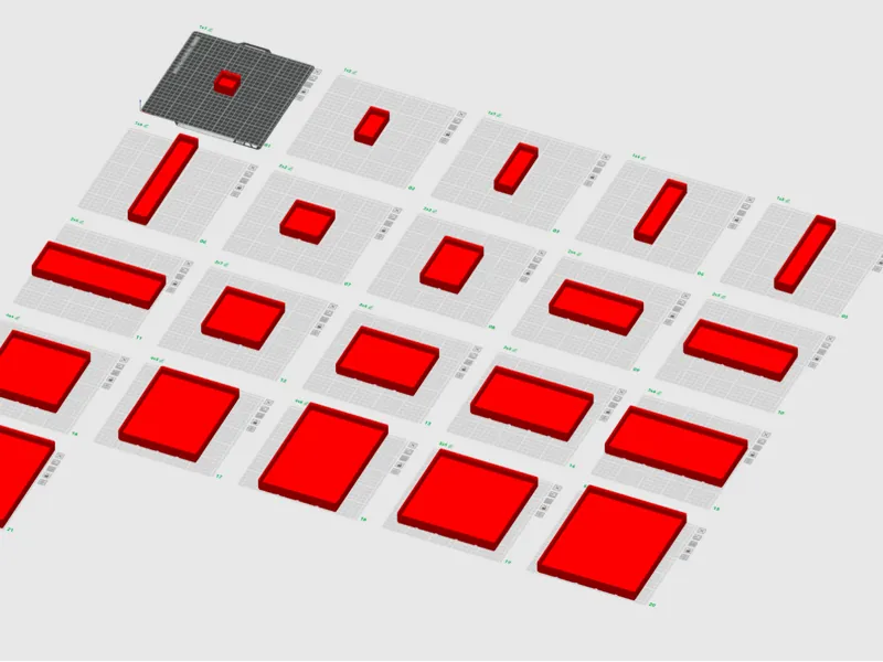 Gridfinity bin library H39.4mm