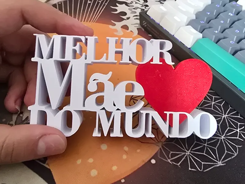 Placa de Melhor mãe do mundo (no ams)