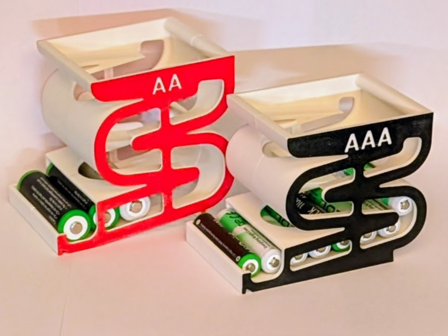 BATTERY DISPENSER AA and AAA only 89g