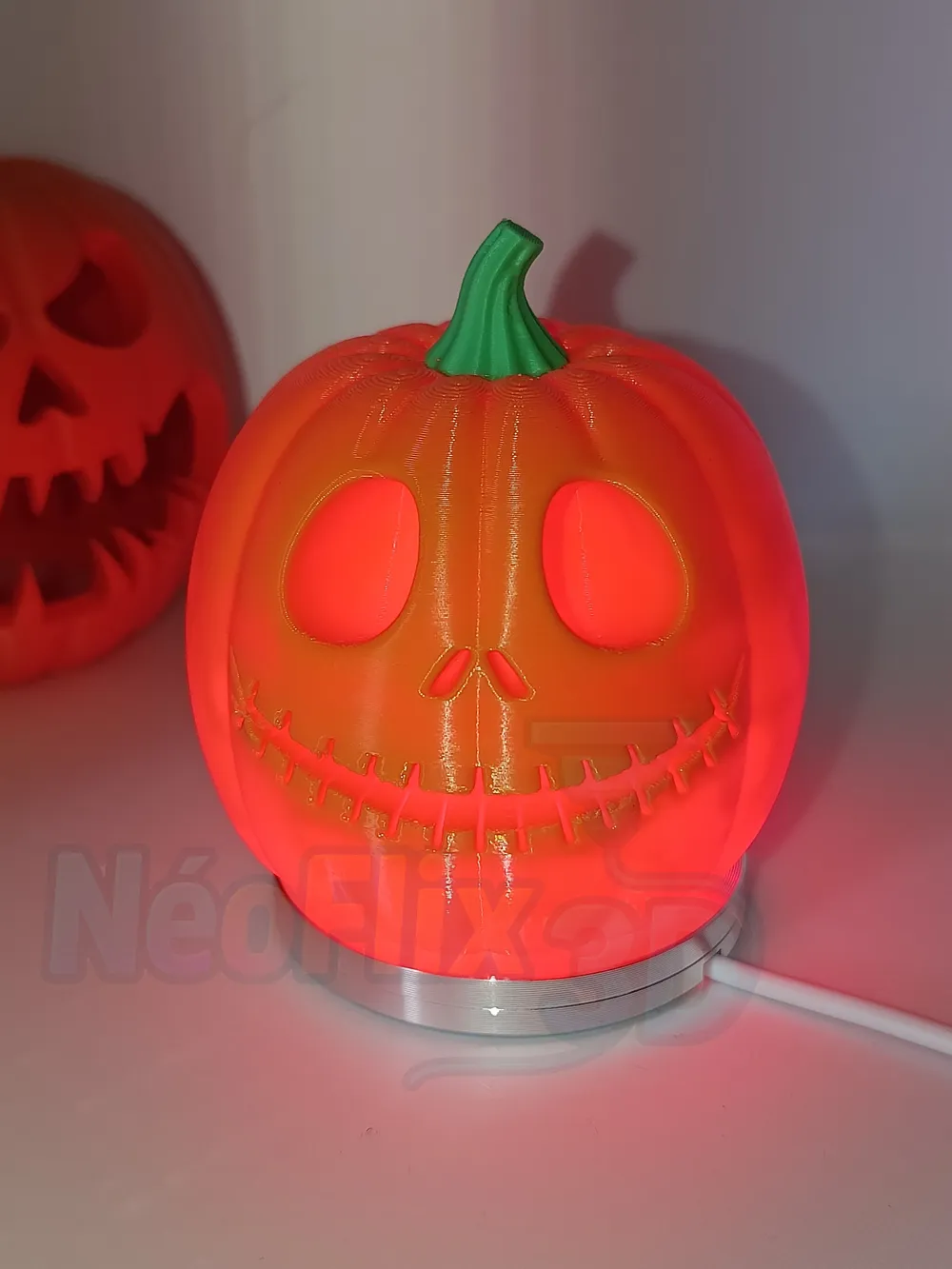 Jack Skellington Pumpkin - Free 3D Print Model - MakerWorld