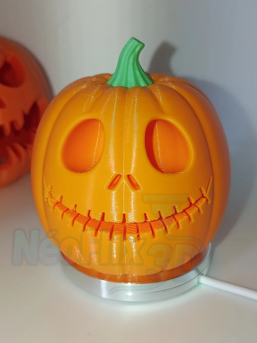 Jack Skellington Pumpkin - Free 3D Print Model - MakerWorld