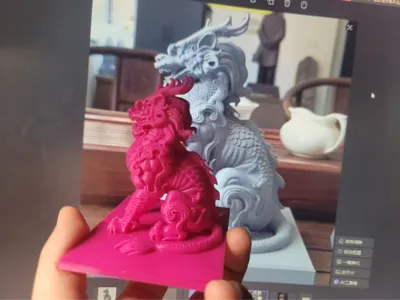 Behold the 3D Printed Kirin Chinese animal