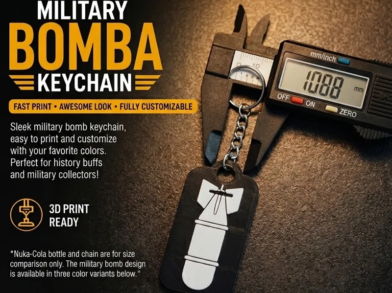 Aircraft Bomb Keychain - Portachiavi Bomba Aereo