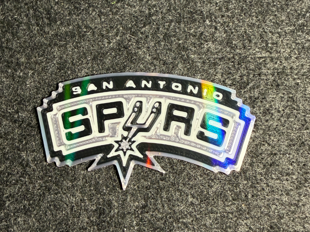 Spurs Sliver and Black logo flat