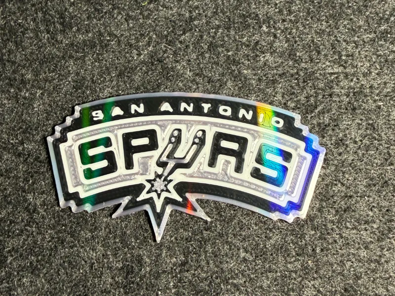Spurs Sliver and Black logo flat
