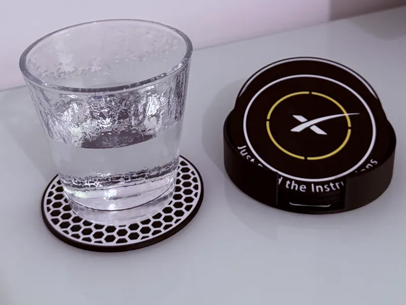 SpaceX Themed Coaster Set – 6 Designs