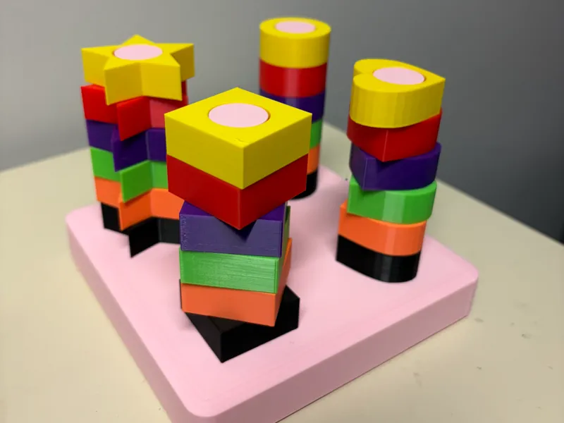 Vertical Shape Sorter for Toddlers