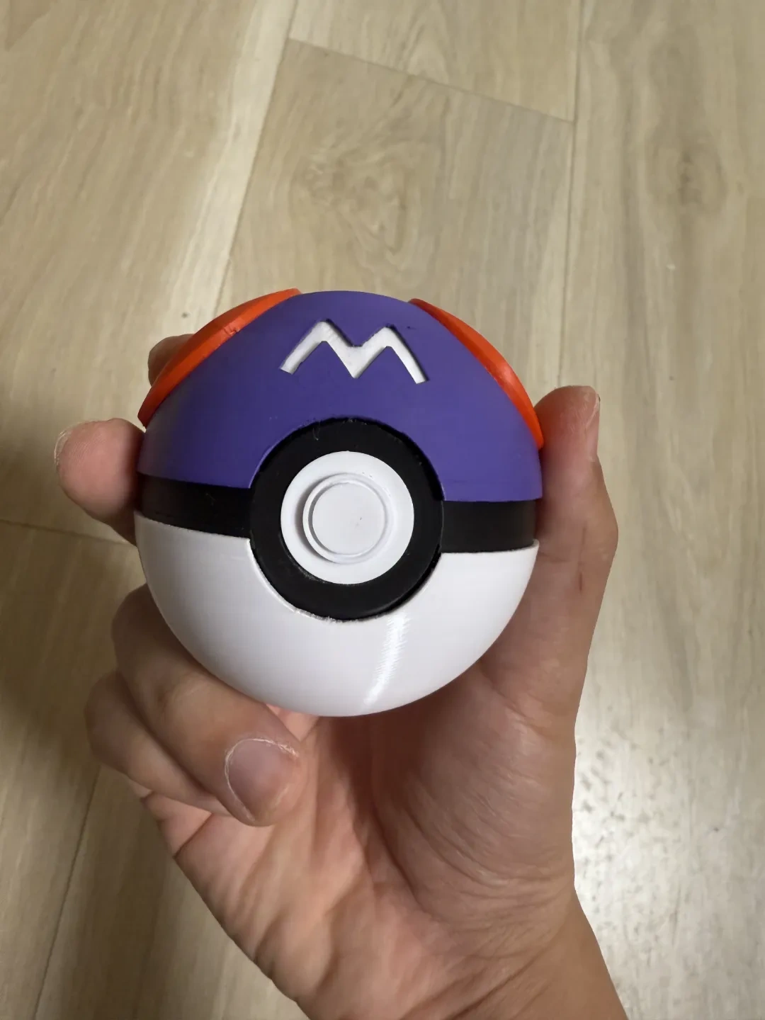 Miniatura 2 do modelo 3D 大师球可开启版本，master ball can open