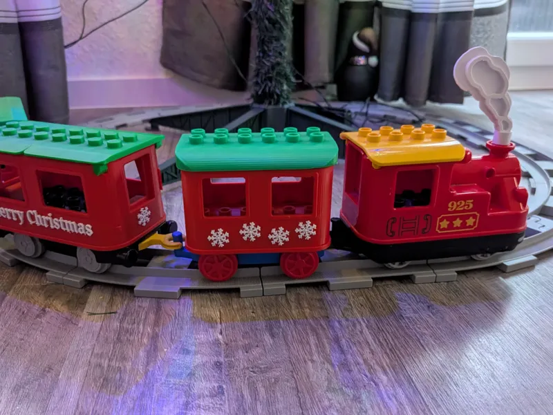 Duplo Christmas Train Waggon small with snowflakes
