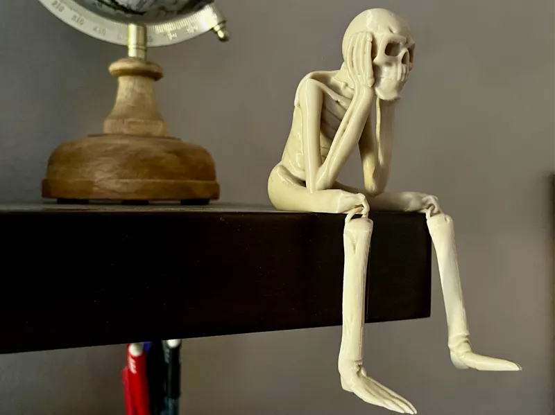 Waiting Skeleton (semi articulated)