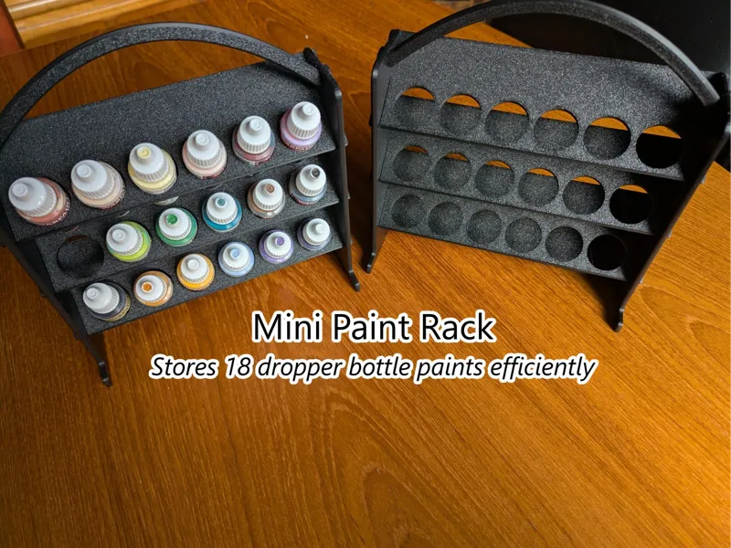 Army Painter/Vallejo dropper bottle paint rack 18