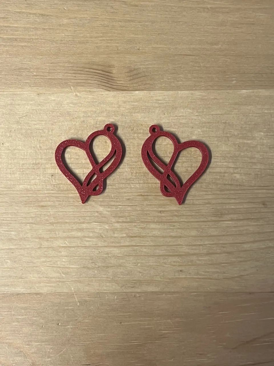 heart earrings view 2