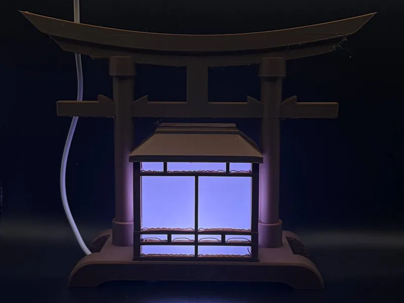 Torii Gate Shoji Lamp (LED Kit 001)