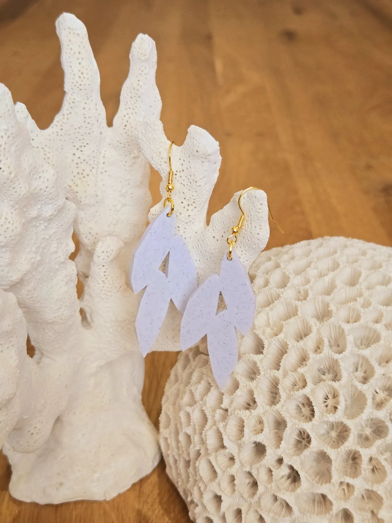 Boucles d'oreilles “Angle de Feuilles” view 2