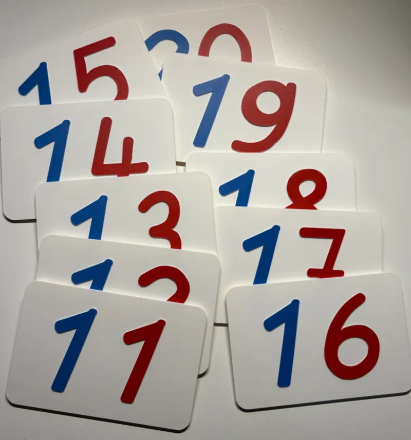 Zahlenkarten Grundschule 11 - 20