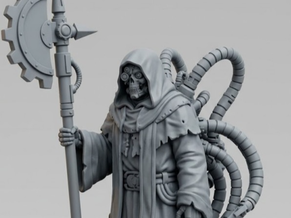 Grimdark Tech-Priest Proxy – Sci-Fi Gothic Cyborg 