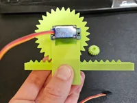 Crémaillère et pignon pour servomoteur SG90 — photo 1