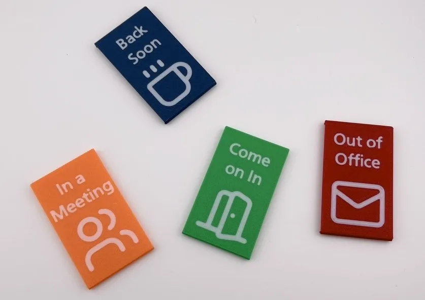 Office Status Indicator Frames - Free 3D Print Model - MakerWorld