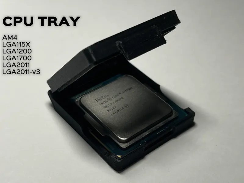 CPU Tray Case AM5/4/3/2|LGA115X/1200/1700/2011/v3