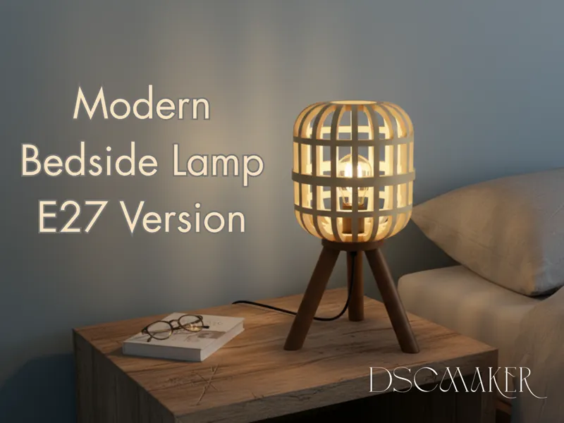 Modern Tripod Bedside Lamp E27