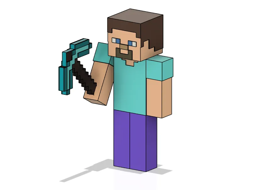 Minecraft steve - 免费 3D 打印模型 - MakerWorld