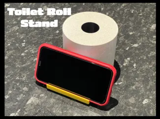 Toilet Roll Phone Stand - Bathroom Safe