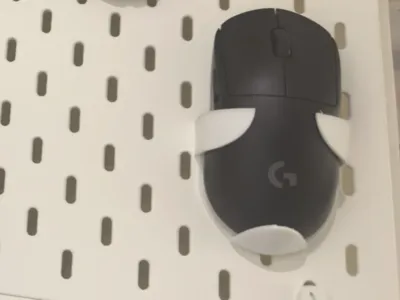 Logitech G Pro Wireless Mouse IKEA Pegboard Hanger
