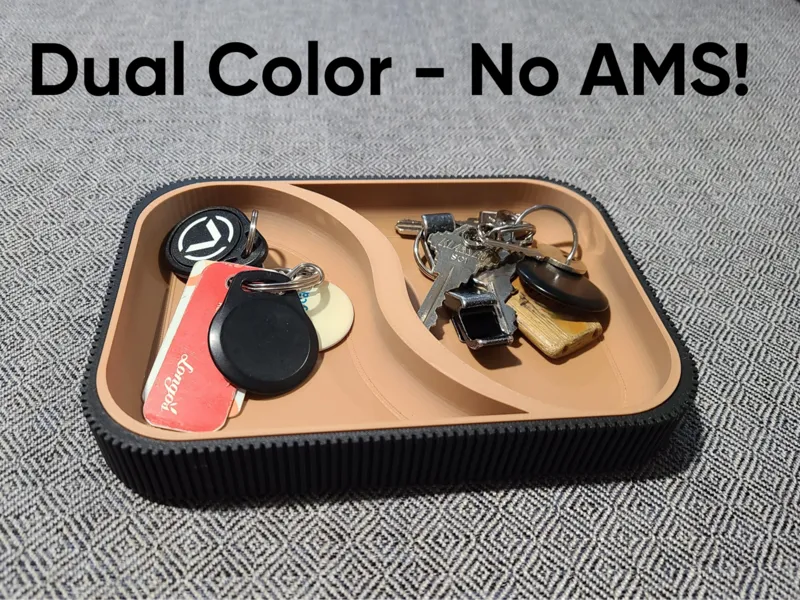 Dual-Color Modern Tray - No AMS Required!