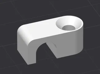 6mm Cable Clip + 3-3.5mm Screw Mount