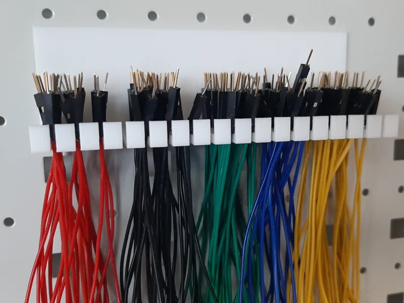 Jumper Wire Holder for Pegboard