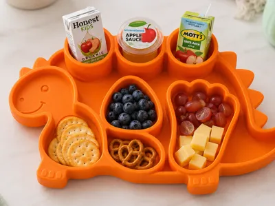 Dinosaur kids snack tray