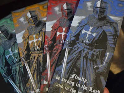Christian Warrior Bookmark - Bible Verse