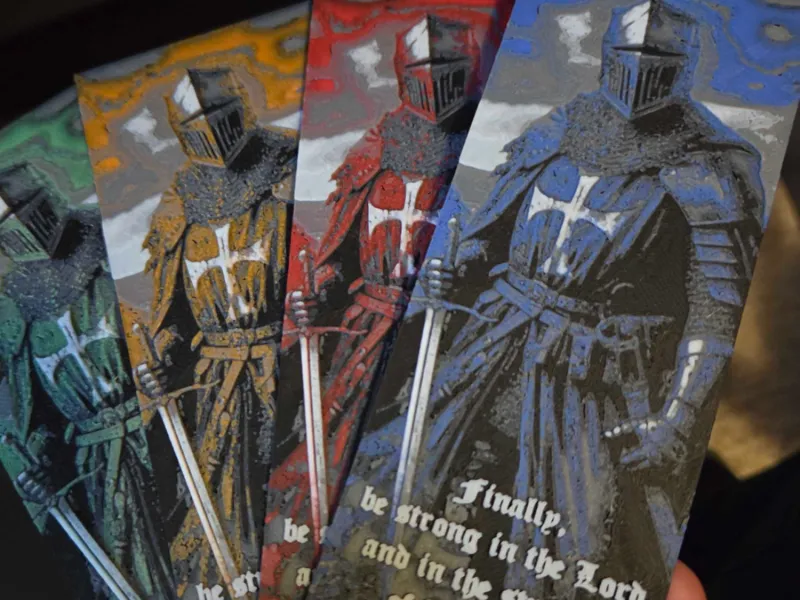 Christian Warrior Bookmark - Bible Verse