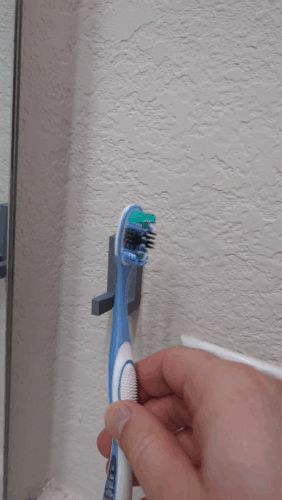 Simple Toothbrush Holder- Drywall Screw Mount Size