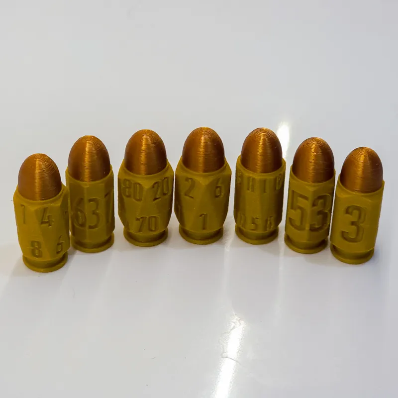 .45 ACP dice with revolver or 1911 case