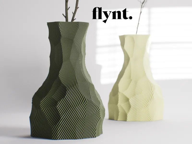 flynt – spiral fin vase