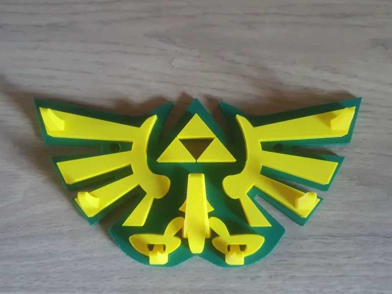 Porte clés mural Zelda triforce