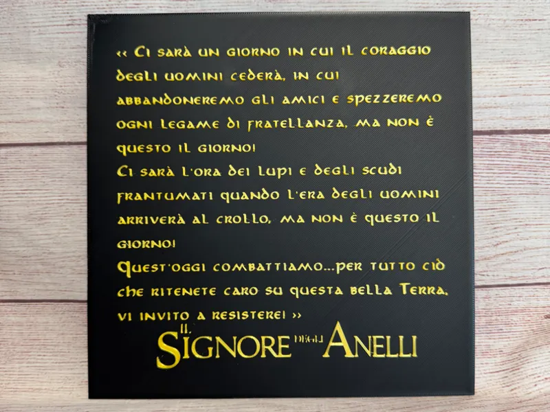 Quadro Discorso Aragorn Il Signore degli Anelli
