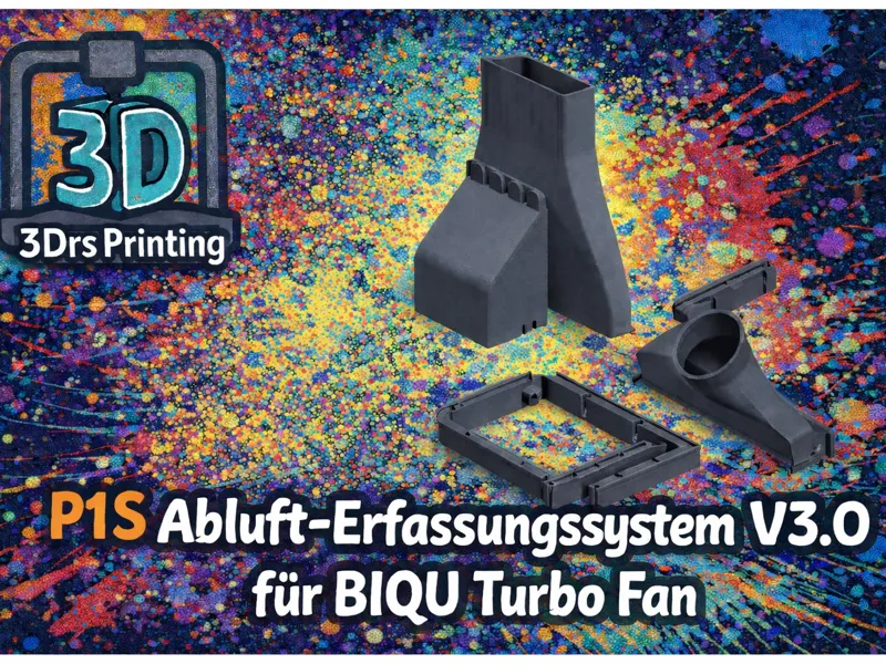 P1S Exhaust Capture System V3.0 for BIQU Turbo Fan
