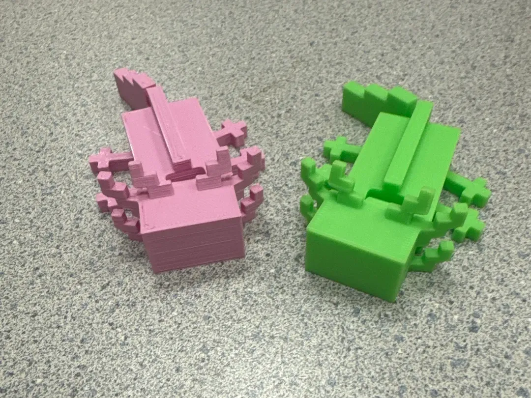Axolotl carré articulé
