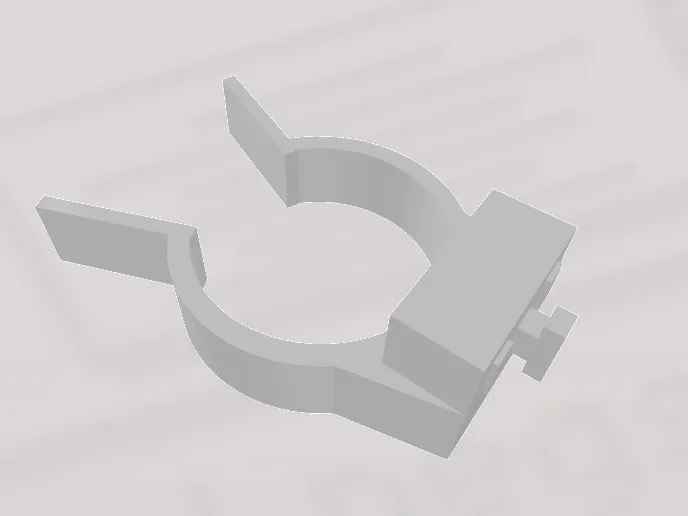 Clip per battiscopa mobile