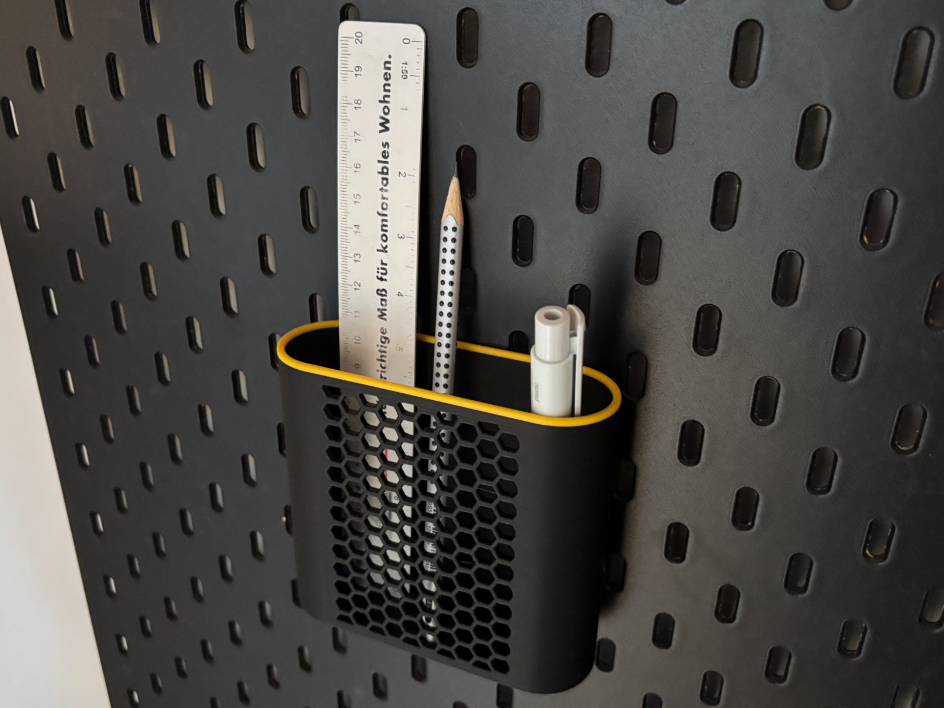 IKEA SKÅDIS Stiftehalter / Pen / hex| Akzentring 