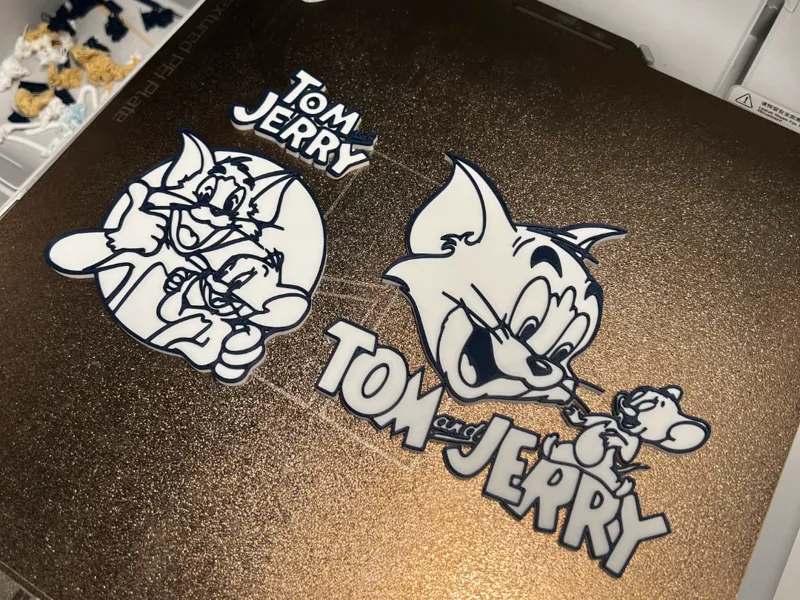 Tom & Jerry Logo Fridge Magnets
