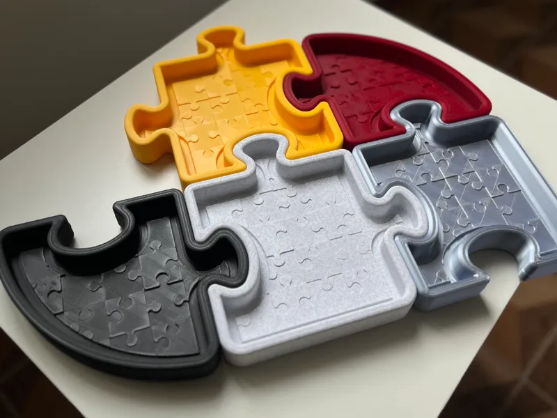 Puzzle Tray Empty Pockets